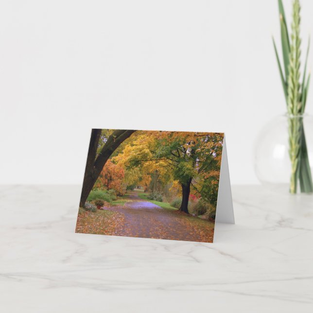 Tarjeta Ruta al otoño (Anverso)