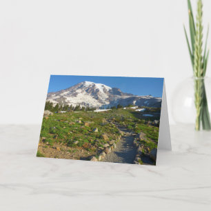 Tarjeta Ruta de la línea aérea del monte Rainier