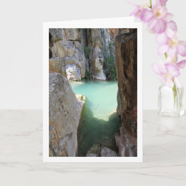Tarjeta Ruta del Agua en Chelva, Valencia, España (Orquídea)