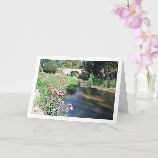 Tarjeta Ruta del Agua Floral Portrait, Chelva, Valencia (Orquídea)