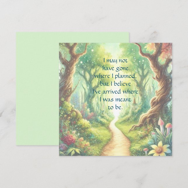 Tarjeta Ruta y presupuesto de bosque (Anverso / Reverso)