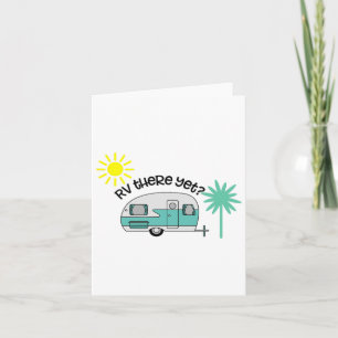 Tarjeta Rv Ahí Aún Camping Pajama
