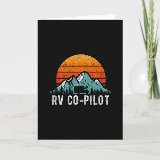 Tarjeta Rv Co-pilot Shirt Motorhome Travel Vacation Gift 