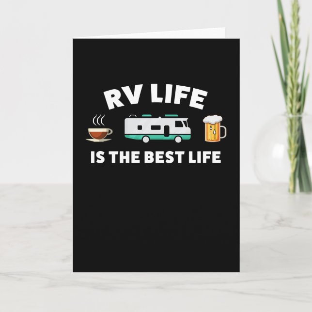 Tarjeta RV Life es el mejor regalo de vida para Camper (Anverso)