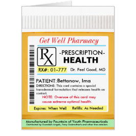Tarjeta RX Receta para Salud