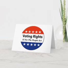 Tarjeta S1 Ley de derechos de voto para el pueblo