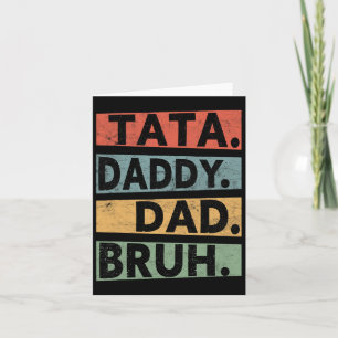 Tarjeta S Breve Daddy Dad Bruh Fathers Day Vintage Funny