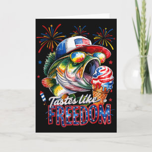 Tarjeta Sabe a libertad B Pesca Divertido 4 de julio para 