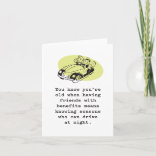 Tarjeta Sabes que eres viejo cuando... Cumpleaños del chis