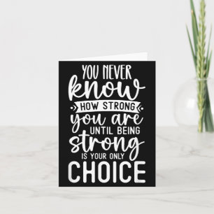 Tarjeta Sabes Qué Fuerte Eres Frase Motivacional