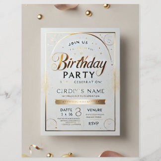 Tarjeta sabia de la fiesta de cumpleaños