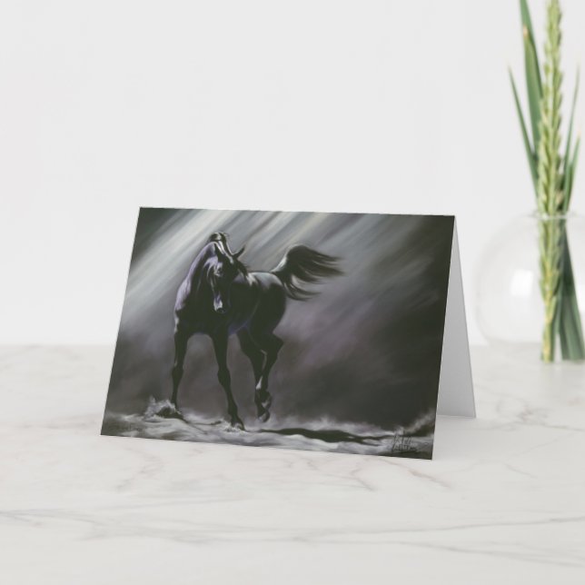 Tarjeta Sabiduría de Caballo Negro (Anverso)