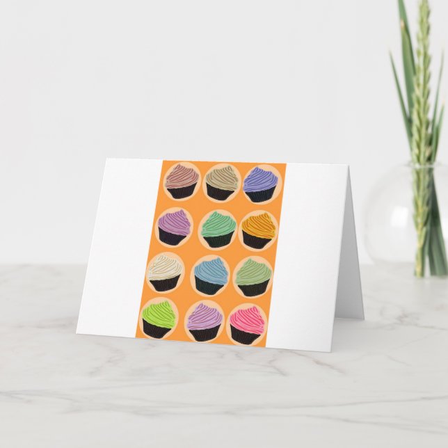Tarjeta Sabores De Cupcake (Anverso)