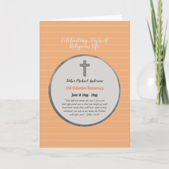 Tarjeta Sacerdote de la orden del 35° aniversario - CUALQU (Anverso)