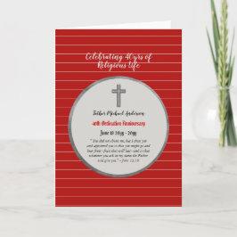 Tarjeta Sacerdote de la Ordenación del 40° Aniversario - C