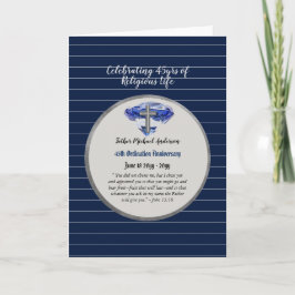 Tarjeta Sacerdote de la Ordenación del 45° Aniversario - C