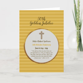 Tarjeta Sacerdote de la Ordenación del 50° Aniversario - C