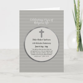 Tarjeta Sacerdote de la ordenanza del 25° Aniversario - CU