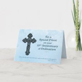 Tarjeta Sacerdote del 35° Aniversario de la Ordenación, Cr