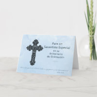 Sacerdote español del aniversario de la