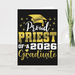 Tarjeta Sacerdote Super Orgulloso De 2026 Graduado Senior