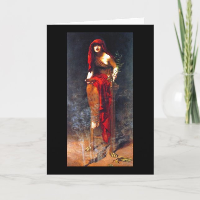 Tarjeta Sacerdotisa de la pintura del Bello Artes del (Anverso)