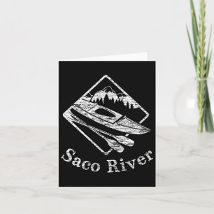 Tarjeta Saco River Kayak Kayak Kayak Bote Rapids Canogue P
