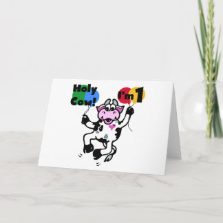 Tarjeta Sacos y regalos de cumpleaños de la vaca sagrada