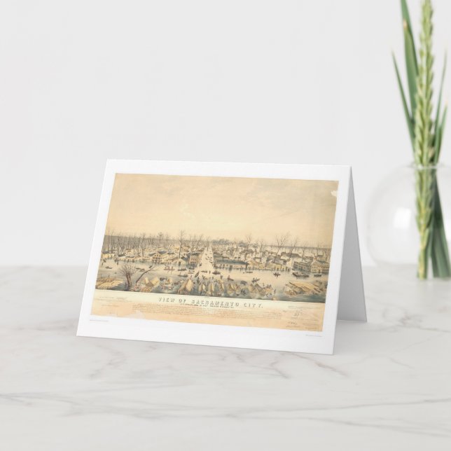 Tarjeta Sacramento durante la inundación de 1850 (1586A) (Anverso)