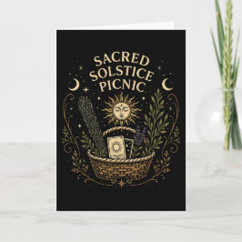 Tarjeta Sacred Solstice Picnic Litha Postcard