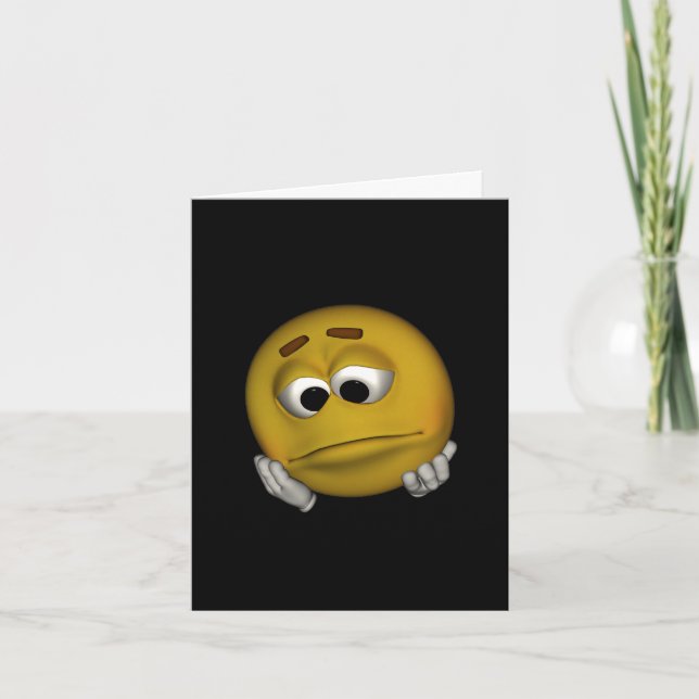 Tarjeta Sad Emoticon (Anverso)