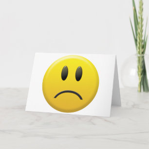 Tarjeta Sad Face