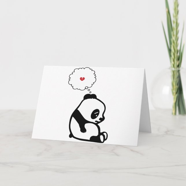 Tarjeta Sad Panda (Anverso)