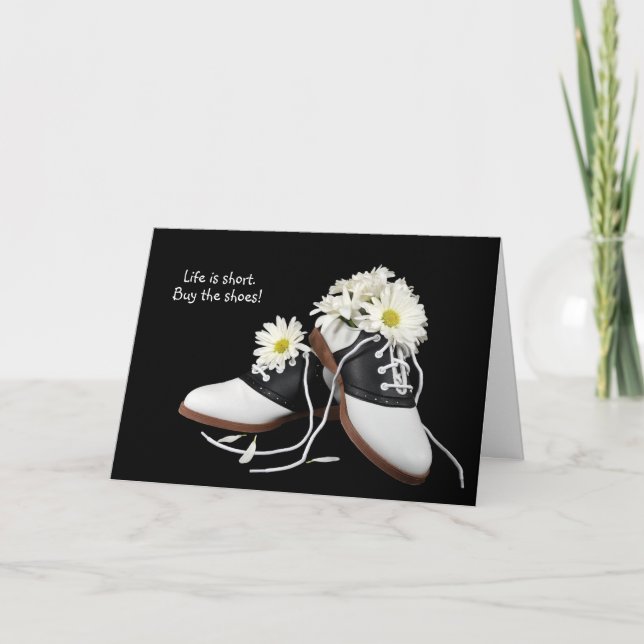 Tarjeta Saddle Shoes y el humor de cumpleaños de Daisy (Anverso)