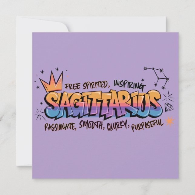Tarjeta Sagitario (Anverso)