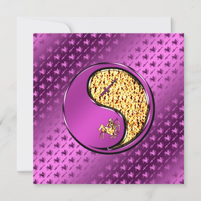 Tarjeta Sagitario el Arquero (Anverso)