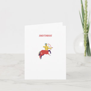 Tarjeta Sagitario Rosa, zodiaco, signo zodiacal