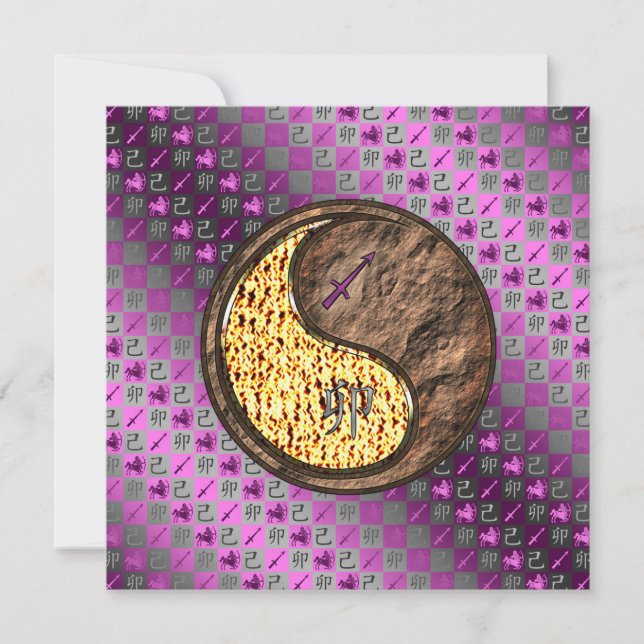 Tarjeta Sagittarius & Earth Rabbit (Anverso)