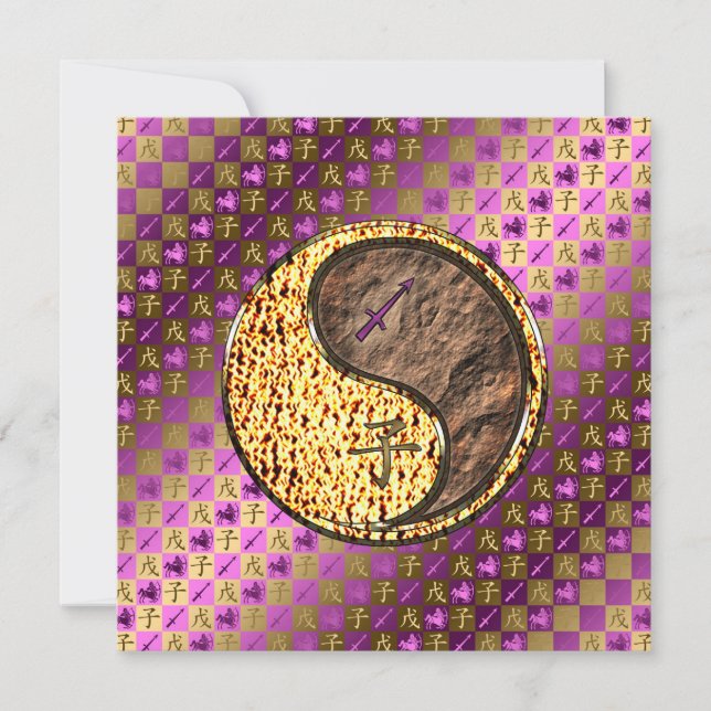 Tarjeta Sagittarius & Earth Rat (Anverso)