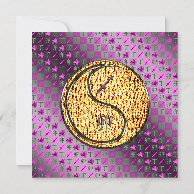 Tarjeta Sagittarius & Fire Rabbit (Anverso)