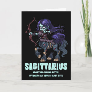 Tarjeta Sagittarius Zombie