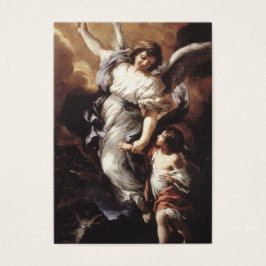 Tarjeta Sagrada Ángel Guardián Oración Religiosa