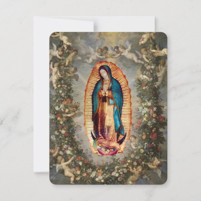 Tarjeta sagrada conmemorativa de la Señora de GuaC (Anverso)