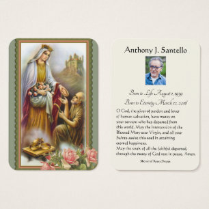 Tarjeta Sagrada de la Oración de la Oración del Fu