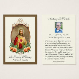 Tarjeta Sagrada de la Oración de la Oración del Fu