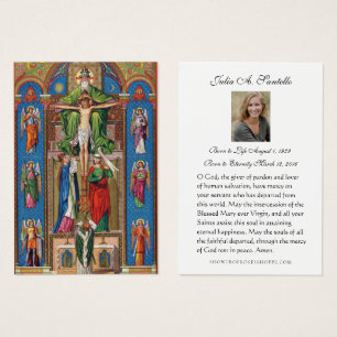 Tarjeta Sagrada de la Oración de la Oración del Fu