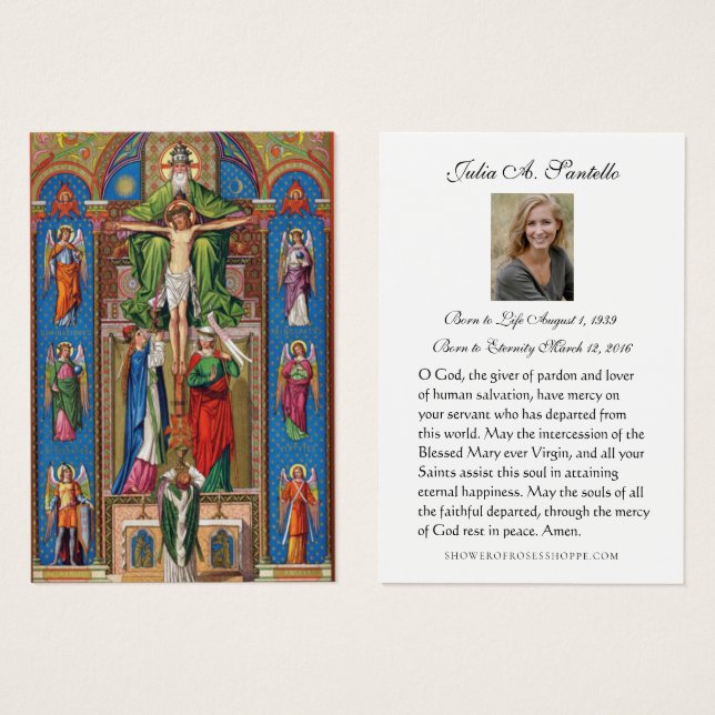 Tarjeta Sagrada de la Oración de la Oración del Fu (Anverso y reverso)