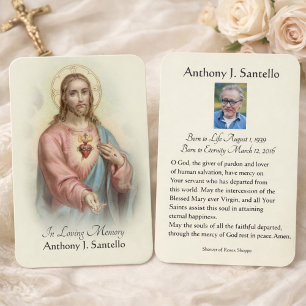 Tarjeta Sagrada de la Oración de la Oración del Fu