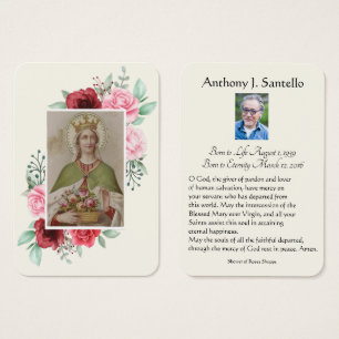 Tarjeta Sagrada de la Oración de la Oración del Fu