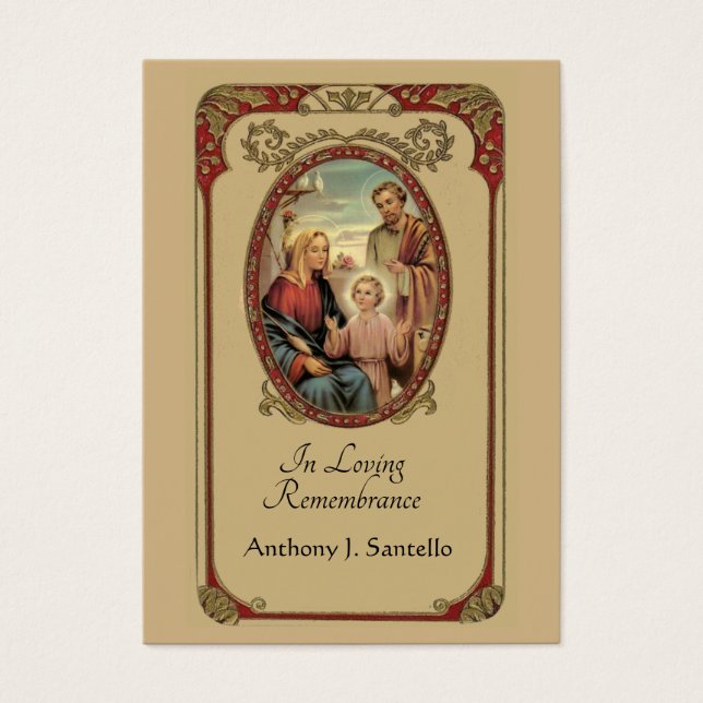 Tarjeta Sagrada de la Oración de la Oración del Fu (Frente)